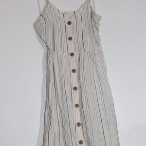 Stripped Button down dress